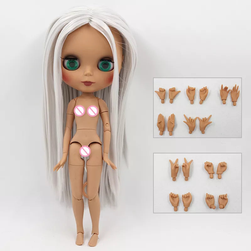 Product Image for Avelena | 1/6 Bjd Puppe 30Cm Gelenkiger Körper, dunkle Lebensmittel Gesicht 3 / 30 cm nackte Puppe