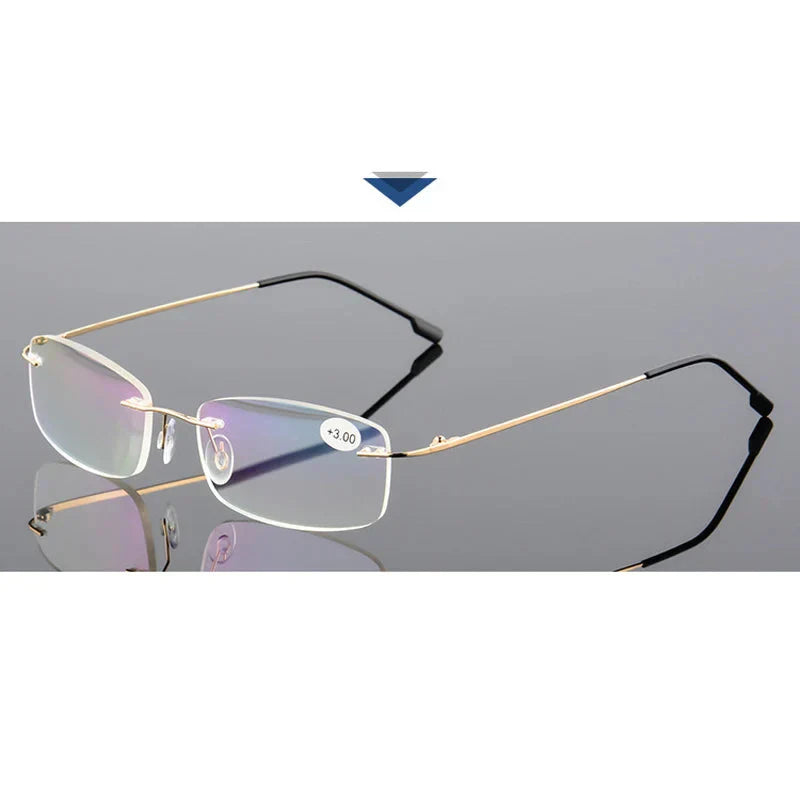 Product Image for Avelena | Leichte randlose Lesebrillen, +150 / Gold