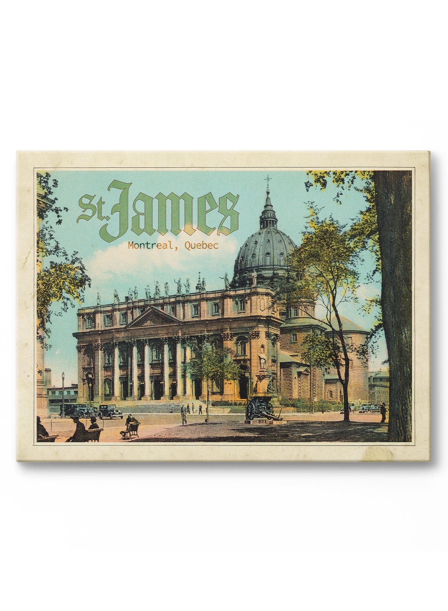 Product Image for Avelena | St. James Souvenir Aus Montreal, Leder, 11x14 Zoll | 28x36 cm / leinwand