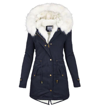 Product Image for Avelena | Damen Winterparka Warm, Blau / XL
