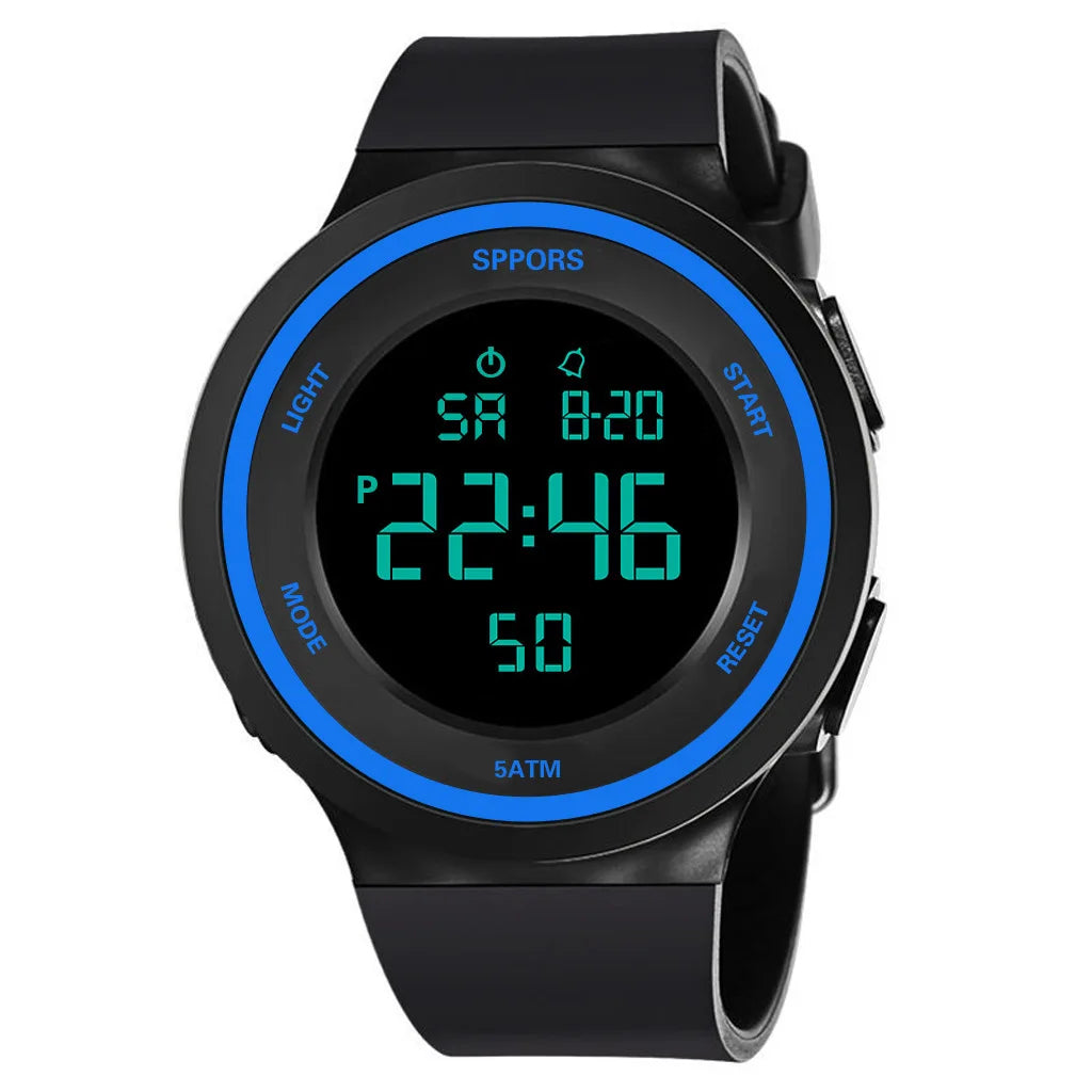 Product Image for Avelena | Herren Luminous Militäruhr - Wasserdicht Silikon Outdoor Sportarmbanduhr, Blau