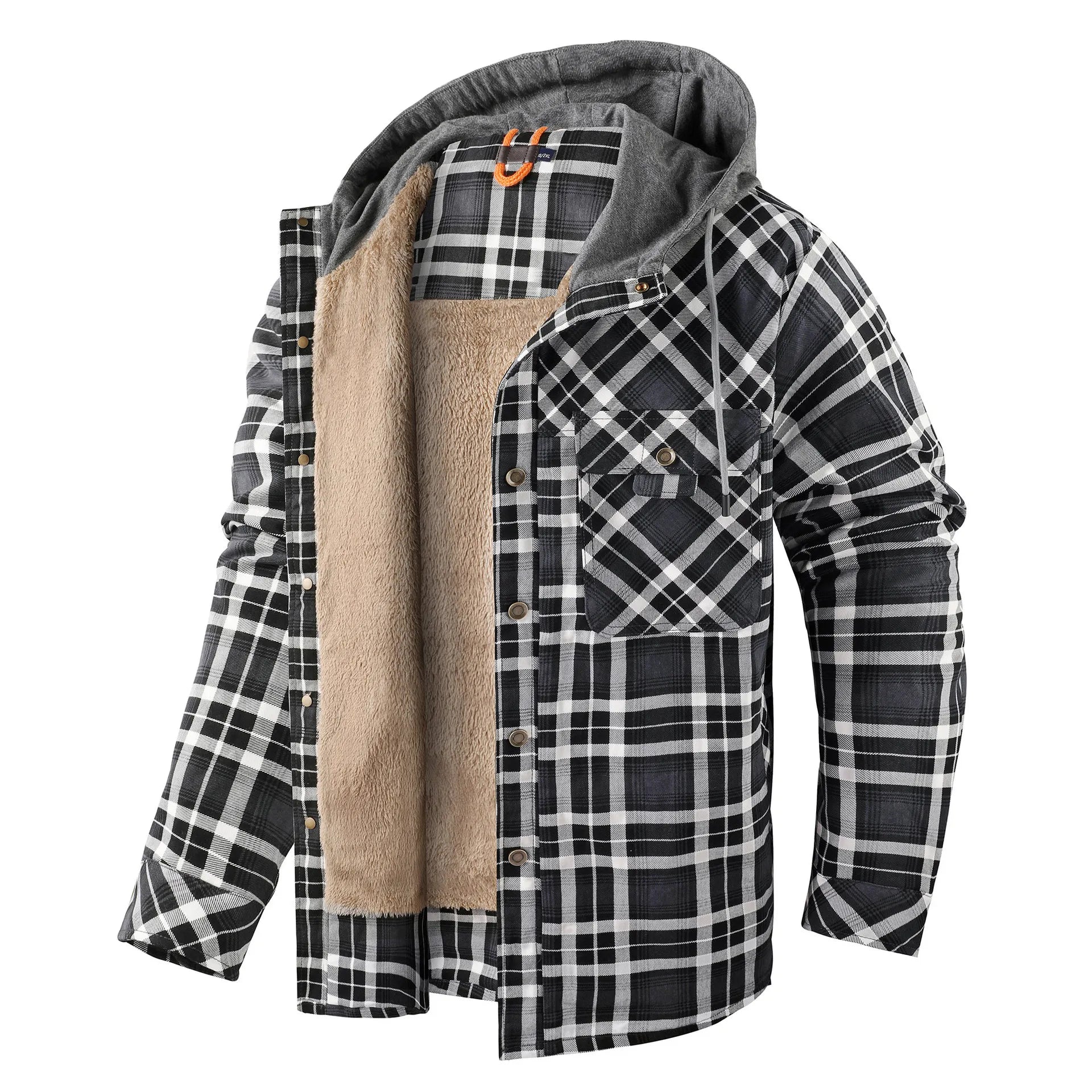 Product Image for Avelena | Wärmende Karierte Hemdenjacke, Khaki / 2XL