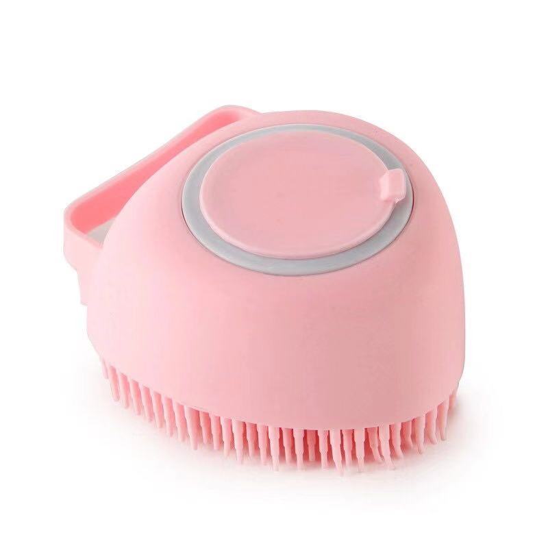 Product Image for Avelena | Pflegende Duschbürste für Hunde, Herzchen Rosa