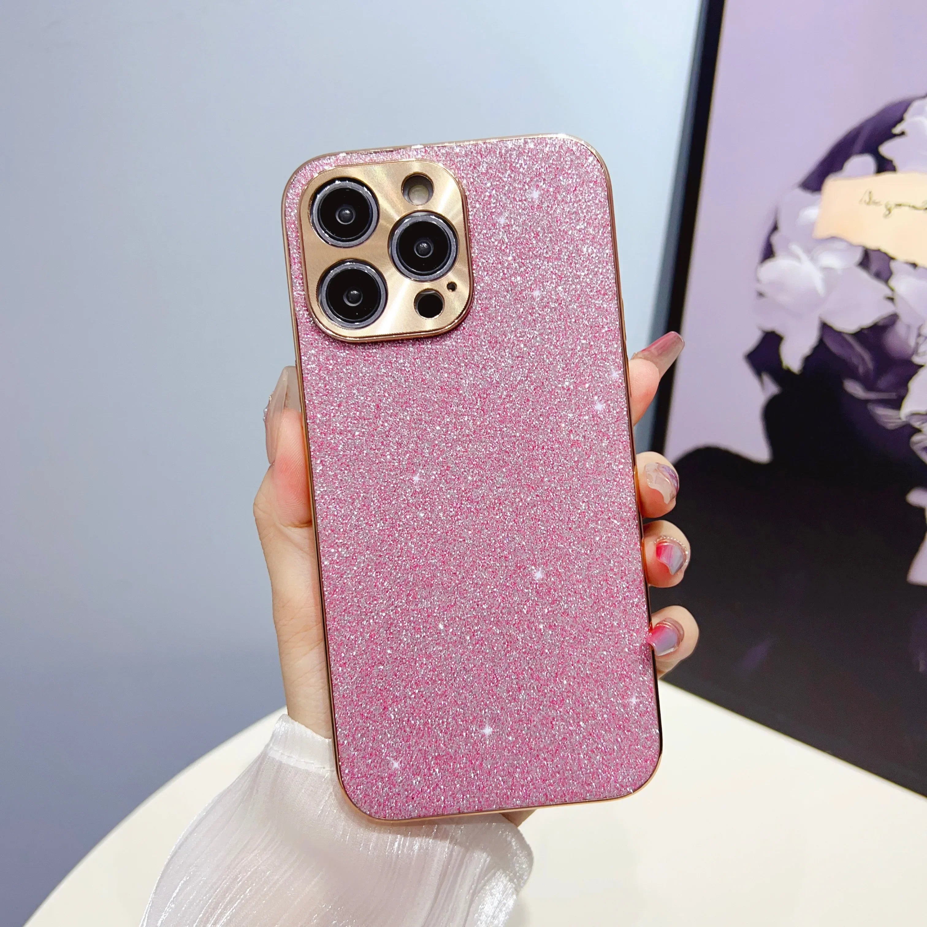 Product Image for Avelena | Premium Leder Magsafe Apple Iphone Hülle mit Galvanisiertem Rahmen Goldener Rahmen Hülle, Kamera Schutz Schutzhülle für Iphone 15, 14 Pro 