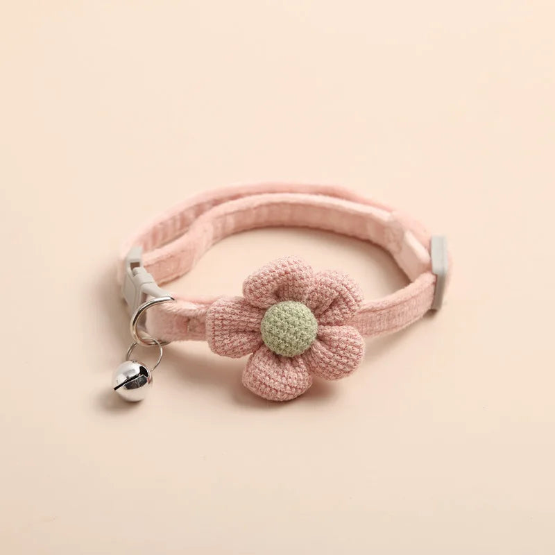 Product Image for Avelena | Verstellbares Katzenhalsband mit Blume Flowercharm, Rosa