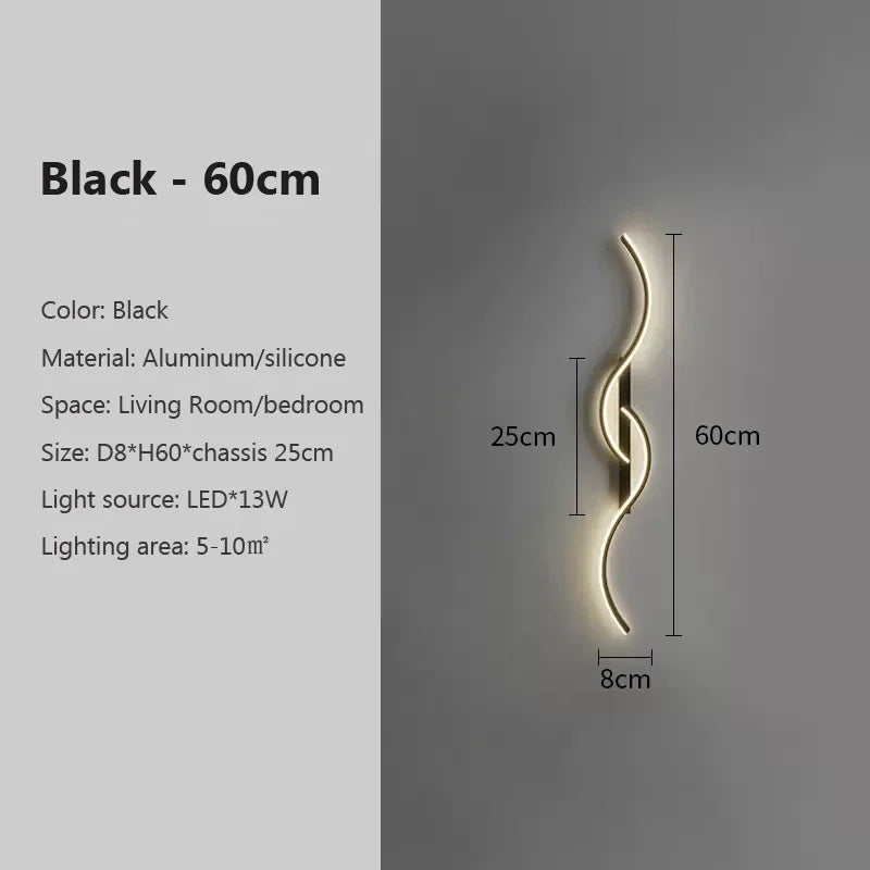 Product Image for Avelena | LED Wandleuchte 60/80/100 Cm Smart Fernbedienung Einstellbare Farbtemperatur Helligkeit Schlafzimmer Nachttisch Wohnzimmer Wandleuchten, 