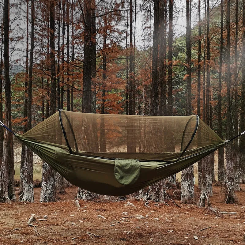 Product Image for Avelena | Outdoor Hängematte mit Moskitonetz Skynest, Olivegrün