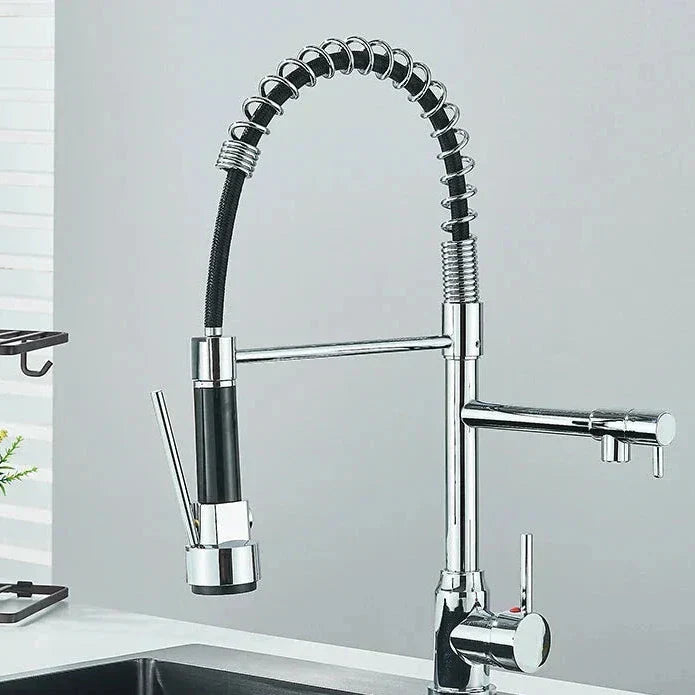 Product Image for Avelena | Nickelflex Küchenarmatur mit 360° Schwenkfunktion, Schwarzes Chrom