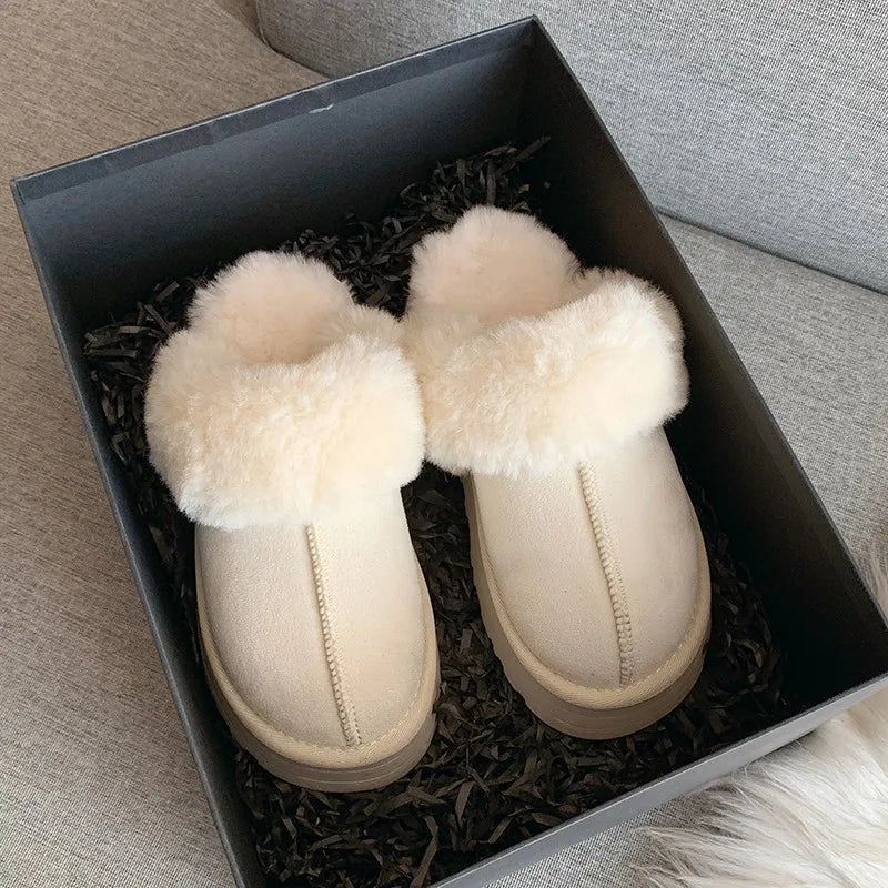 Product Image for Avelena | Damen Plüsch Pantoffeln, Weiß / 37