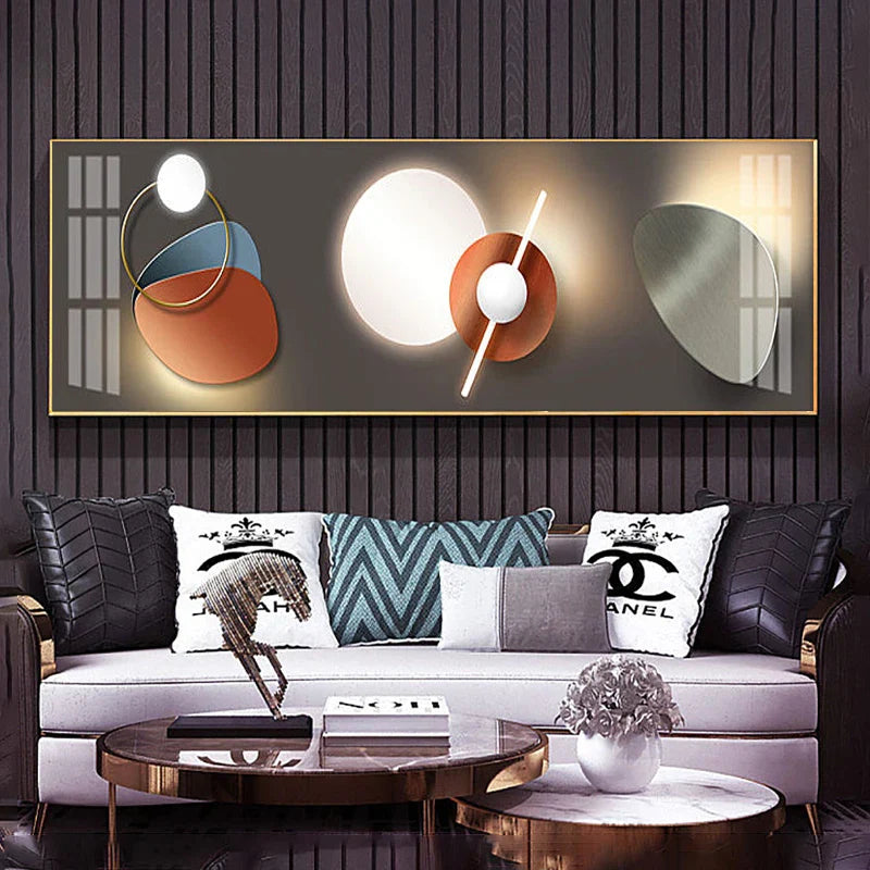 Product Image for Avelena | Moderne Ästhetik Abstrakte Geometrie Wandkunst Feine Kunst Leinwanddrucke Großformatbilder für Über Dem Bett Bilder für Über Dem Sofa, L / 