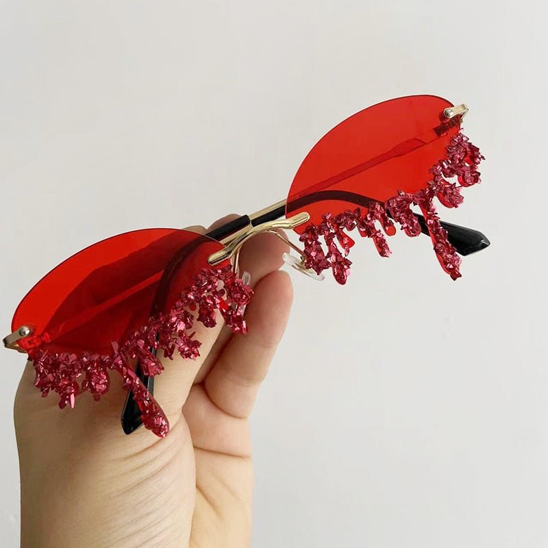 Product Image for Avelena | me a Glitter – Strahlende Festival Sonnenbrille, Rot