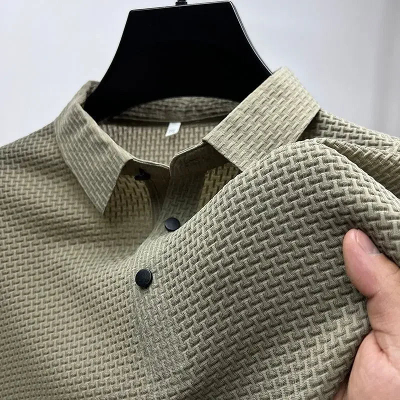Product Image for Avelena | Herren Polo Golf Shirt mit Viertelreißverschluss, Beige / XXXL