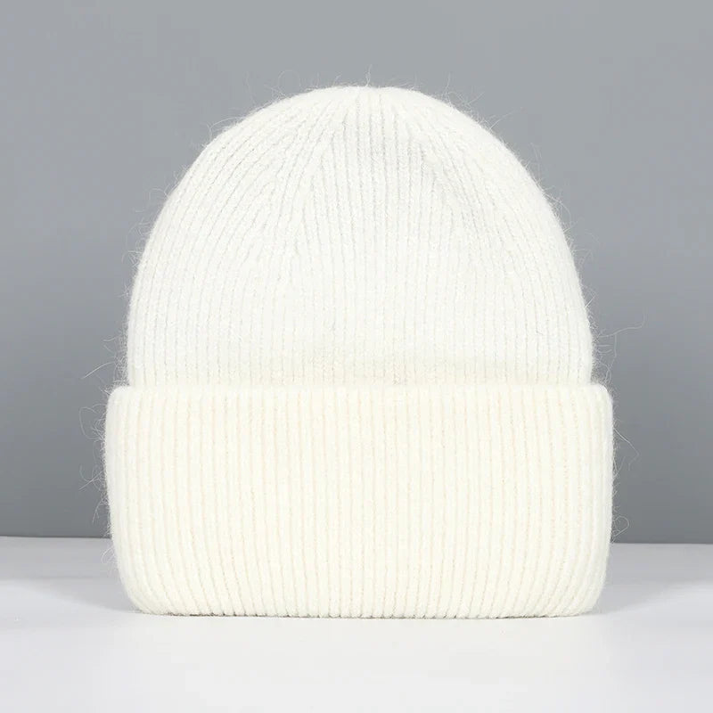 Product Image for Avelena | Damen Wintermütze - Echtes Kaninchenfell Warme Mütze, Weiß