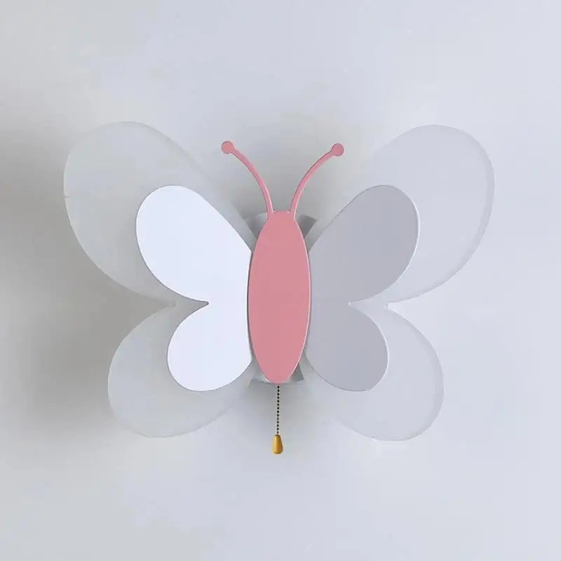 Product Image for Avelena | Led Wandlampe Im Schmetterlingsdesign für Das Zimmer, Rosa Mit Reißverschluss / Warm Weiß (2700-3500K)
