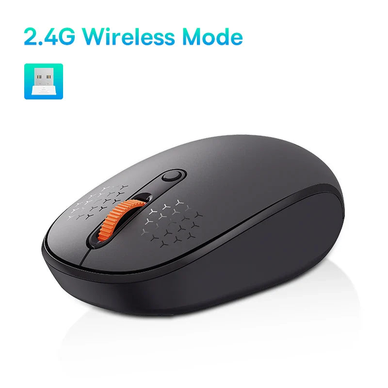Product Image for Avelena | Drahtlose Bluetooth Stille Maus mit Nano Empfänger, 2.4G Grau