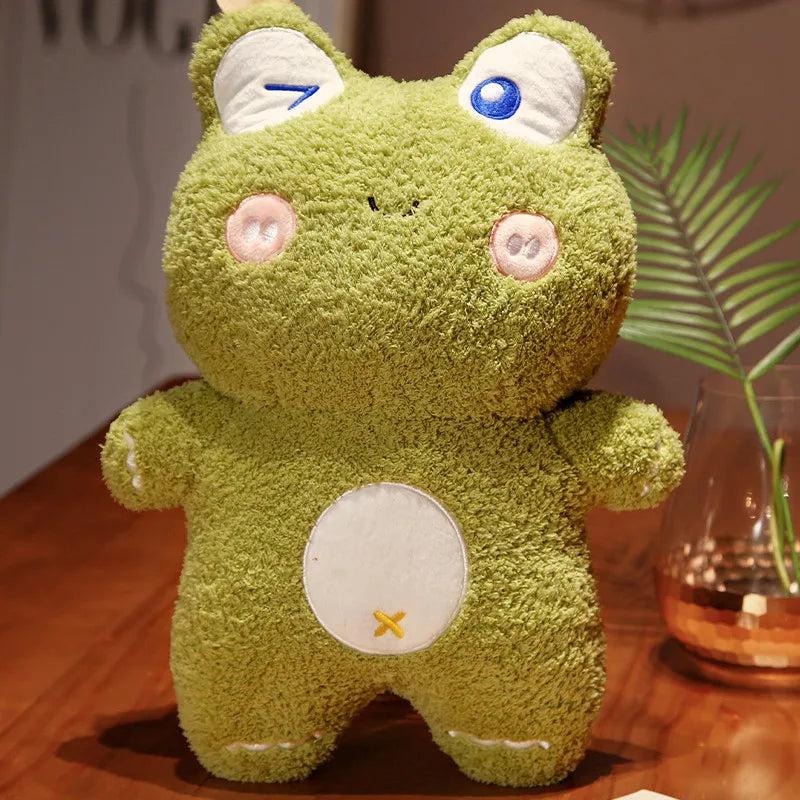 Product Image for Avelena | Neu 40Cm Hübsches Kanin Schwein Panda Frosch Kuscheltier Comic Tiere Beruhigendes Spielzeug Puppe für Jungs, frosch / 40cm