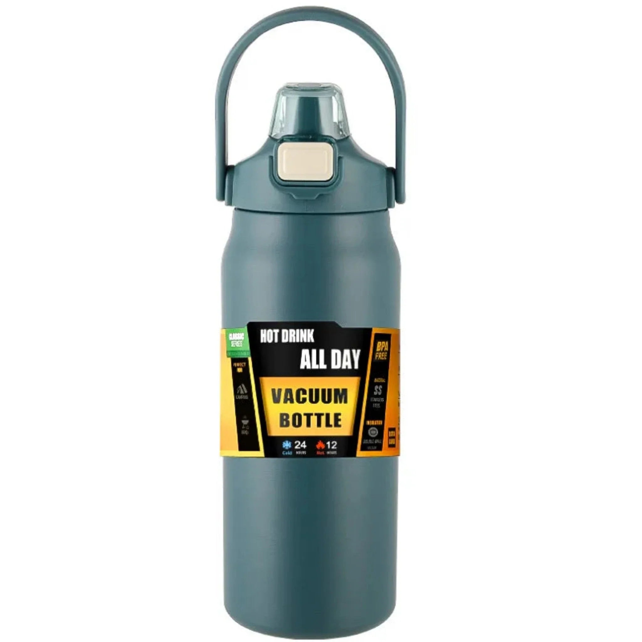 Product Image for Avelena | Allday Bærbar Thermoskanne mit Strohhalm Vakuumflasche, Blau / 800ml