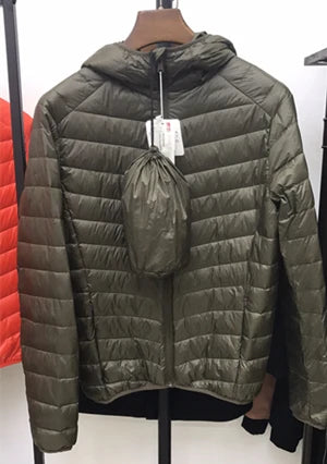 Product Image for Avelena | Herren Ultra-Leichte Packbare Pufferjacke, Grün / XXL