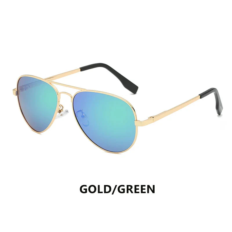 Product Image for Avelena | Unisex Polarisierte Fahr Sonnenbrille, Gold-Grün 1 / Polarisierte