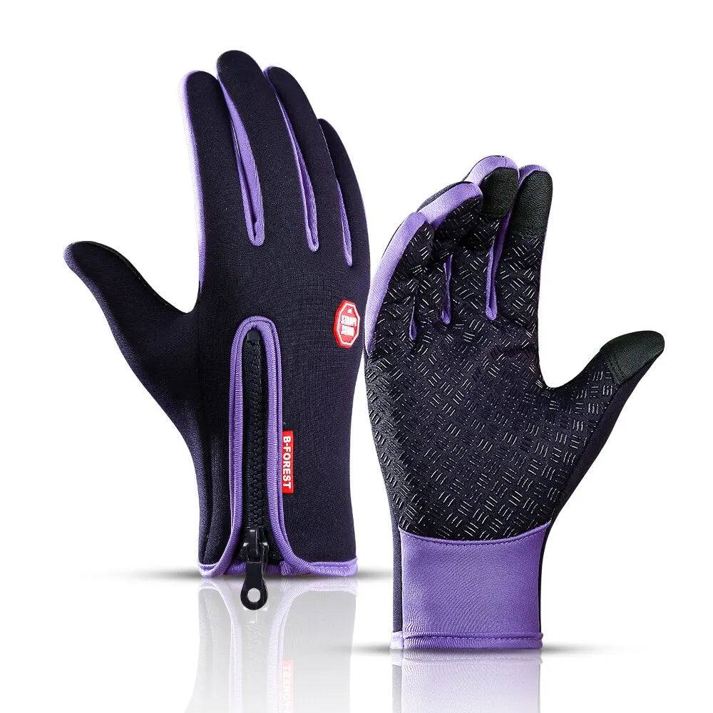 Product Image for Avelena | Herbst- und Winterwärme Fahrrad Thermohandschuhe – Outdoor Sport, L / A0001-lila