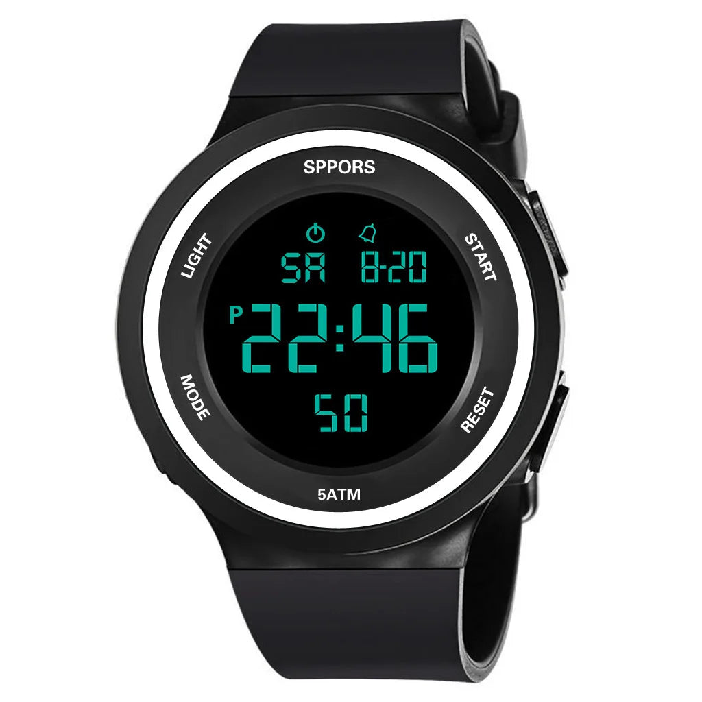 Product Image for Avelena | Herren Luminous Militäruhr - Wasserdicht Silikon Outdoor Sportarmbanduhr, Weiß