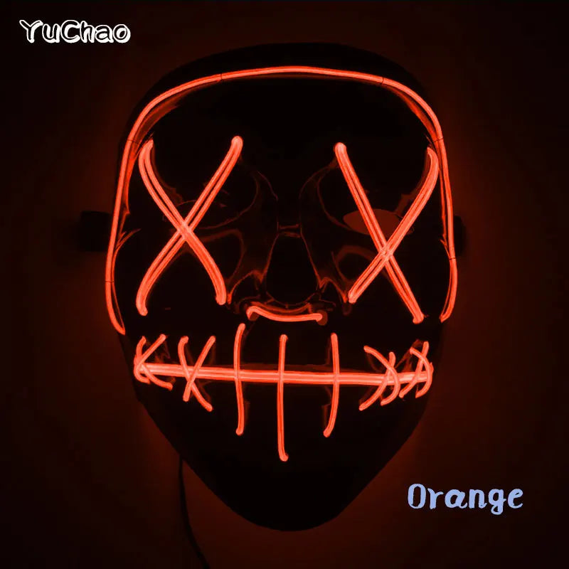 Product Image for Avelena | Frightlight Maske Led Glühende Blendende Maske Für Halloween, Kostüm Requisiten, Nachtclub Ausflüge, Typ 6