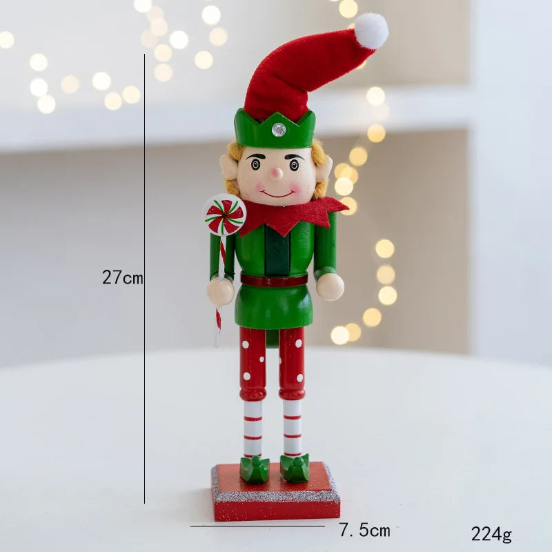 Product Image for Avelena | Elf Nussknacker Soldat aus Holz Ornamente, C-Feer