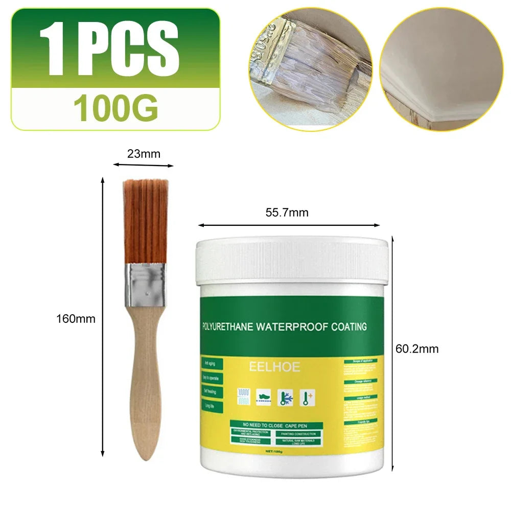 Product Image for Avelena | Hydroseal Polyurethan Unsichtbarer Schutz Abdichtung Und Reparatur Von Dächern Und Badezimmern, 100g 1PC