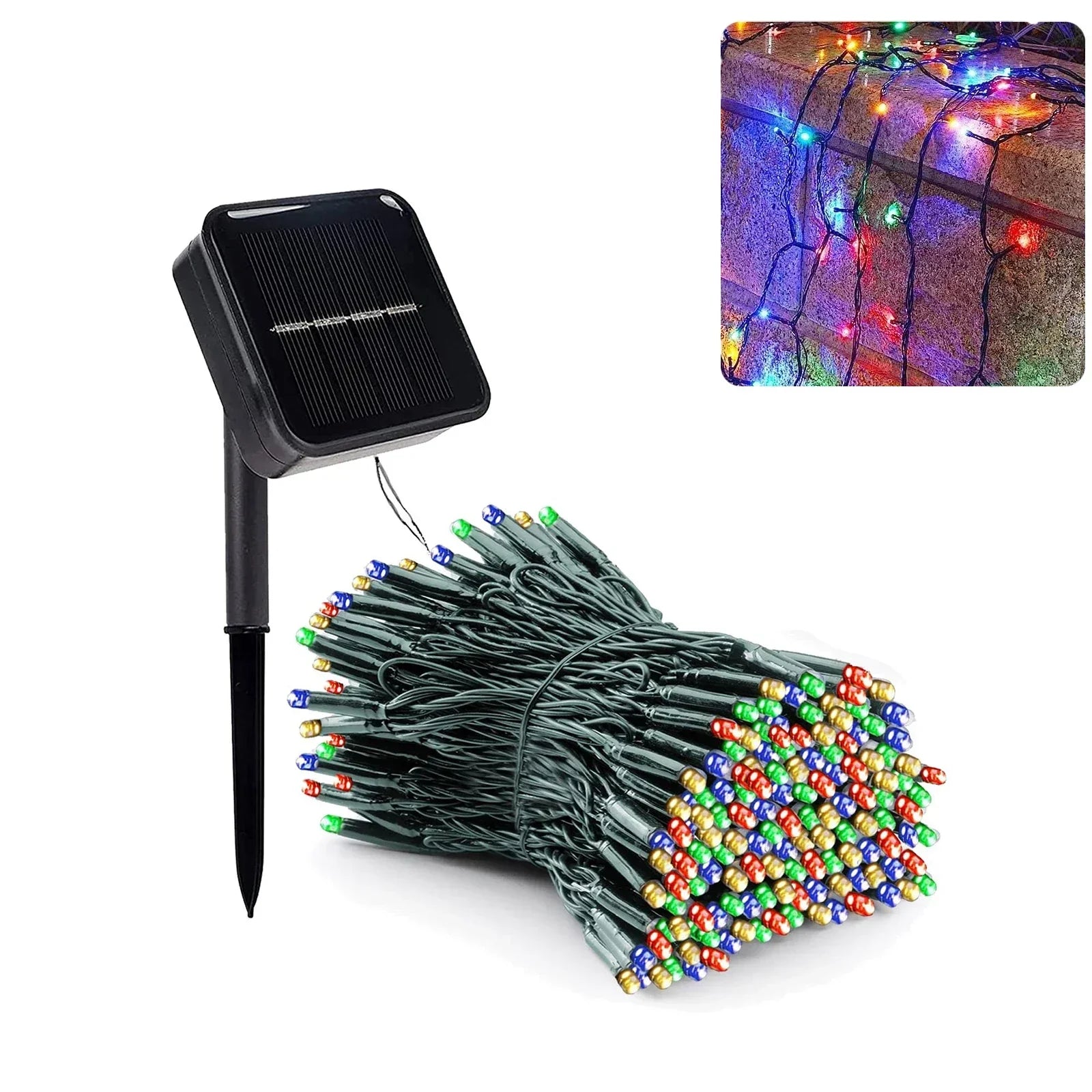 Product Image for Avelena | Weihnachtsbeleuchtung Magische Sonnen-Led-Beleuchtung für Außen, Mehrfarbig / 32M 300 LED's 1200mAh