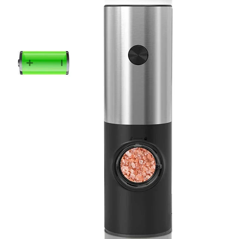 Product Image for Avelena | Elektrische Pfeffer und Salzmühle mit LED Grindpro, Silber