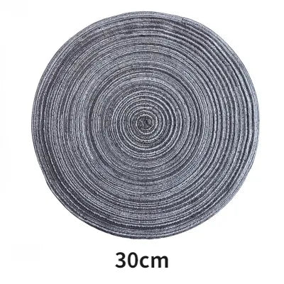 Product Image for Avelena | 6-Teilige Set Rutschfeste Runde Tischsets, 30cm grau