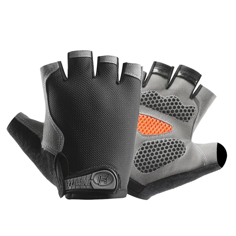 Product Image for Avelena | Atmungsaktive Halbfinger Fahrrad- und Trainingshandschuhe - Rutschfestes Design, Upgrade schwarz / S
