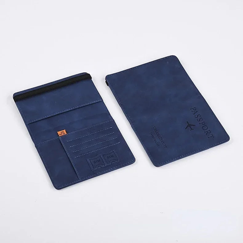 Product Image for Avelena | Rfid Vintage Passhalter - Stilvolles Reiseessentials, Blau