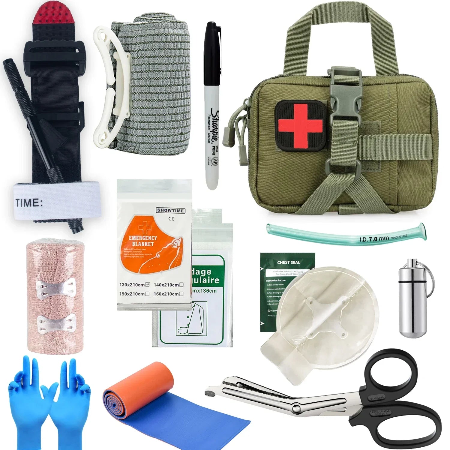 Product Image for Avelena | Komplette Trauma Erste-Hilfe-Set für Notfallhilfe, Grün