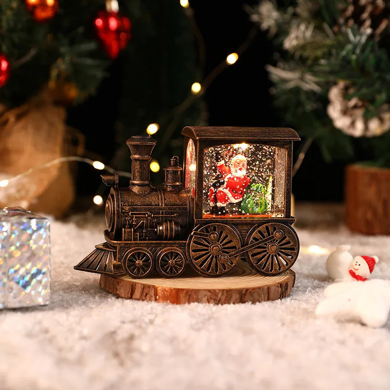 Product Image for Avelena | Weihnachts Trainenchanté Avelena | Weihnachtsdekoration mit Led, Bronzen Weihnachtsmann