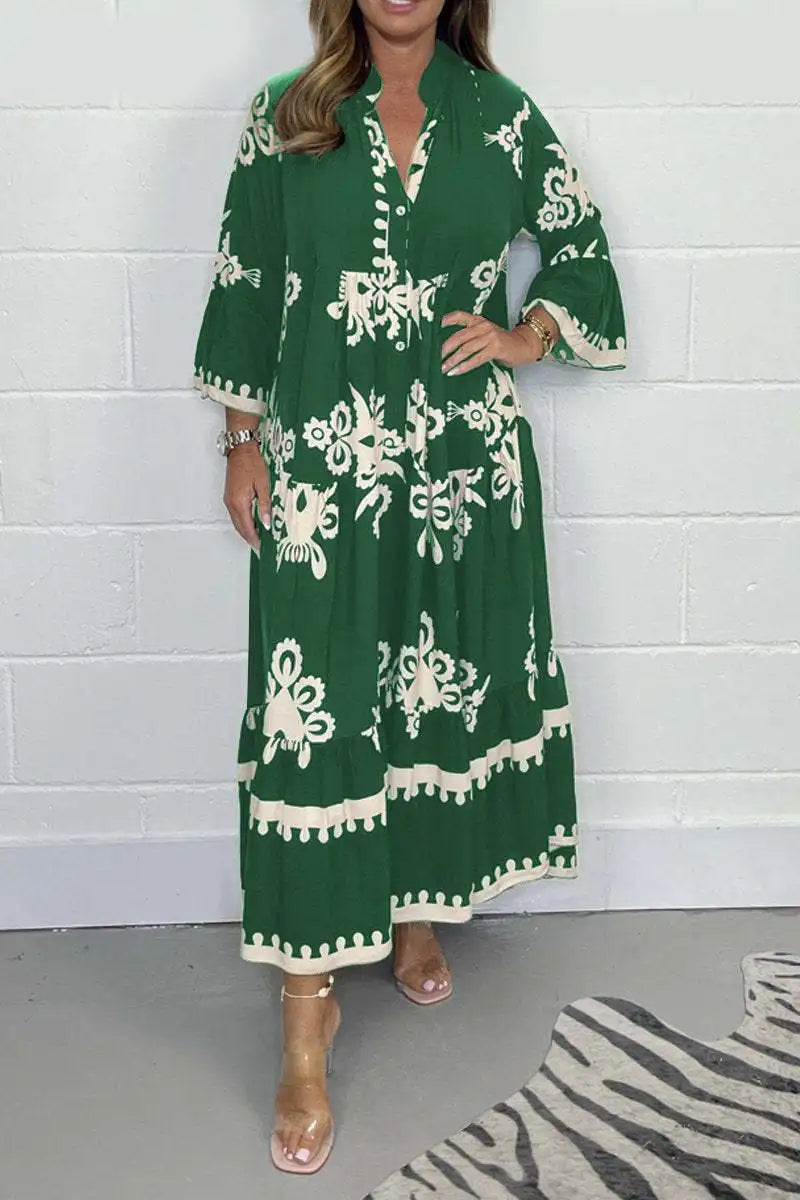 Product Image for Avelena | Elegante Sommerkleider Damen mit Kurzen Ärmeln, Armeegrün / M