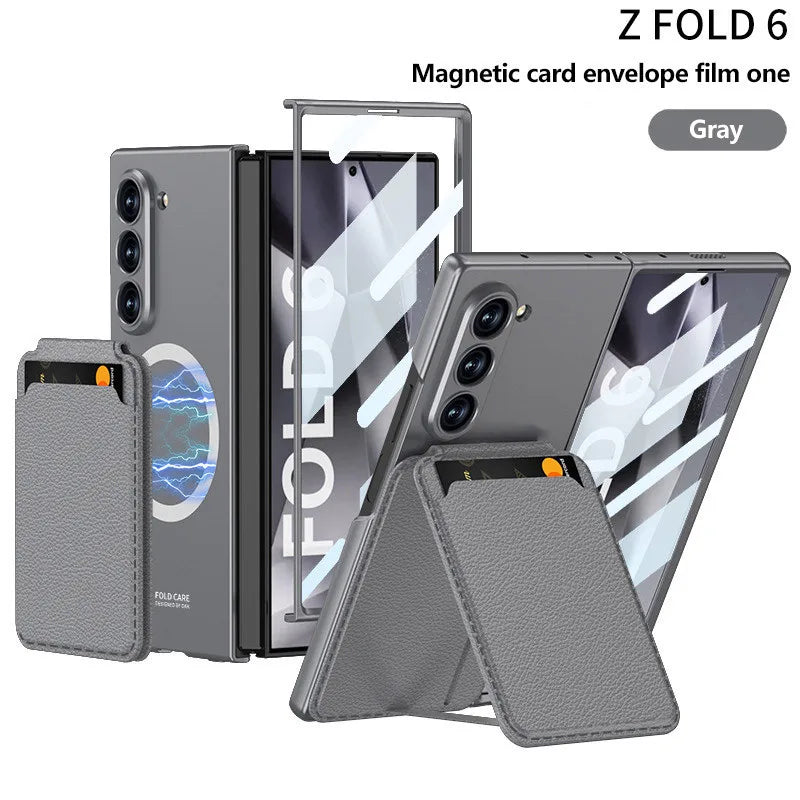 Product Image for Avelena | All-In-1 Z Fold 6 Magsafe Geldbeutel-Hülle, grau / Samsung Z Fold 6