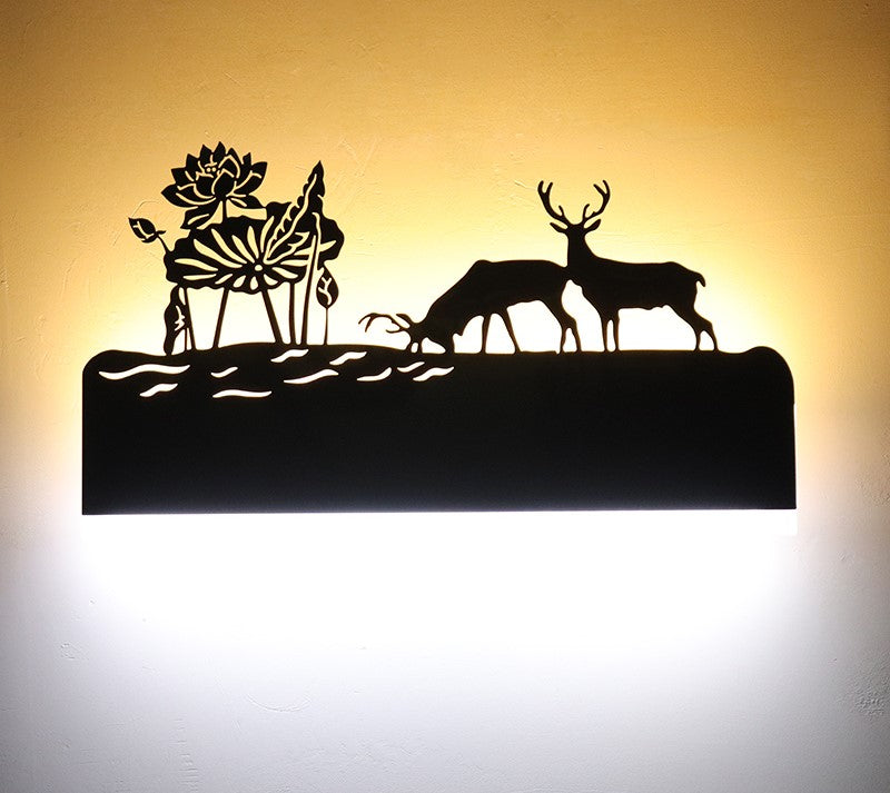 Product Image for Avelena | Wandlampe Stilvolle Beleuchtung für Zuhause, Hirsch / Warm Weiß