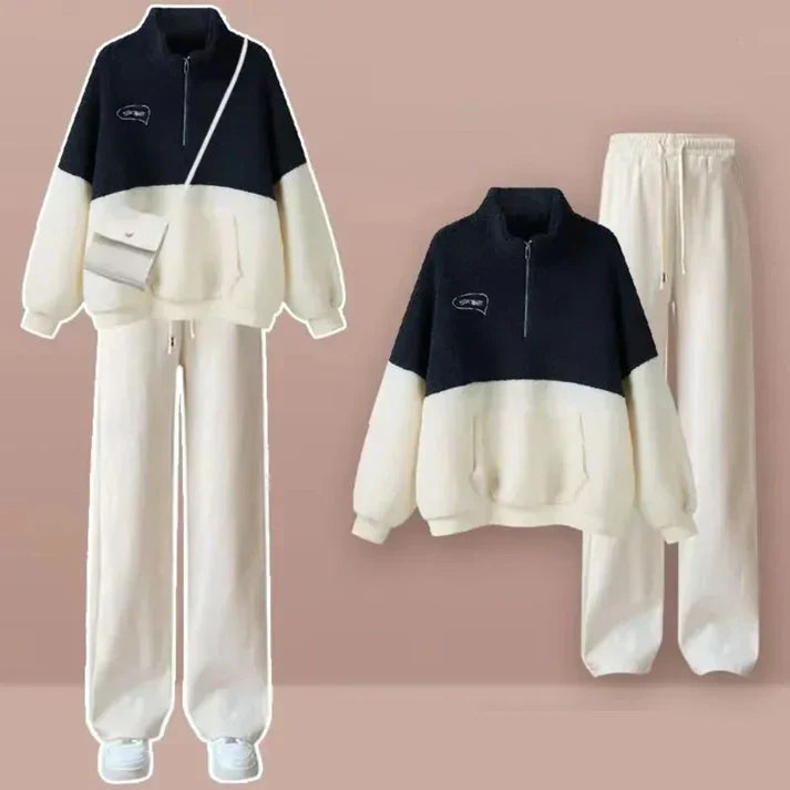 Product Image for Avelena | Frauen Fleece Hausanzug, Schwarz / XXL