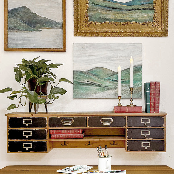 Product Image for Avelena | Rustikaler Apotheker Aufbewahrungshalter mit Haken