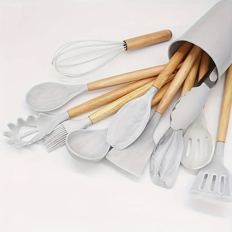 Product Image for Avelena | Luxux Silikon Küchenhelfer Set (12-Teilig), Marmorierend