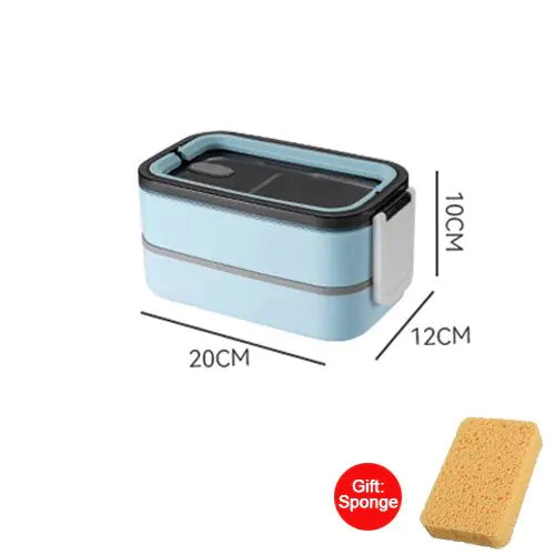 Product Image for Avelena | 2-Lagige Edelstahl Bento Lunchbox Mealmate, Blau