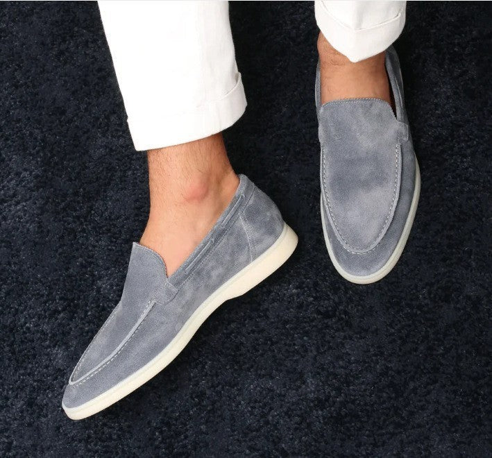Product Image for Avelena | Matte Vegane Wildleder Slipper, Silber Grau / 39