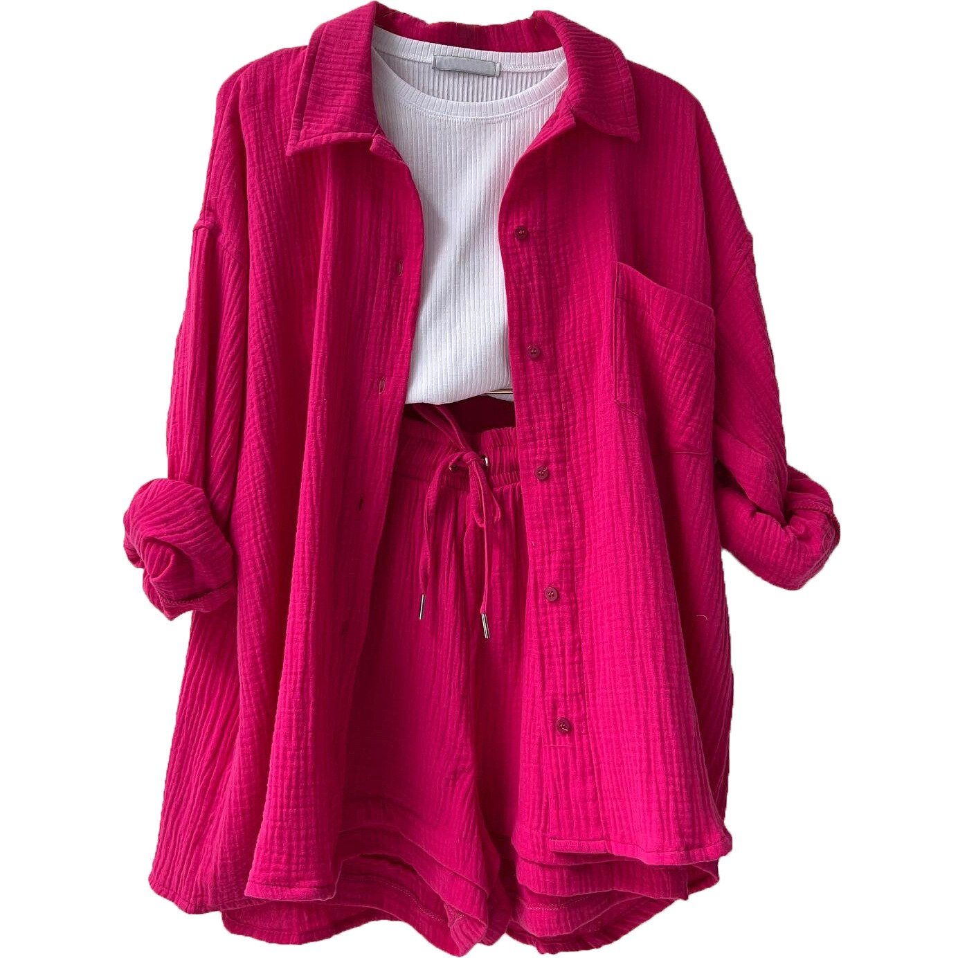 Product Image for Avelena | Damen Sommeranzug, Dunkelrosa / 2XL