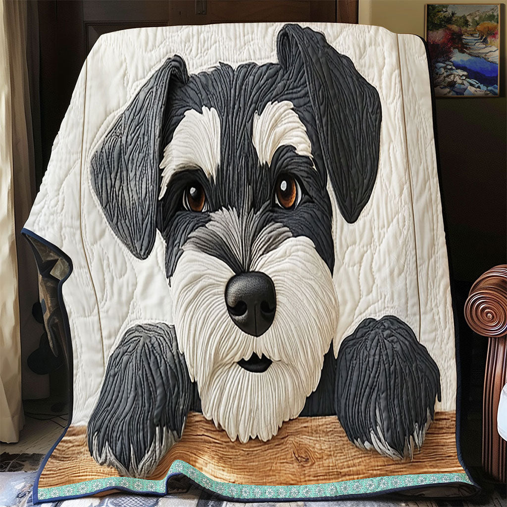 Product Image for Avelena | Schnauzer Welpen Quilt, Twin - 59"x70"