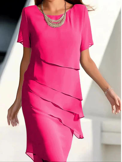 Product Image for Avelena | Mini Robe Unie Sans Manches Marine, Rosa / S