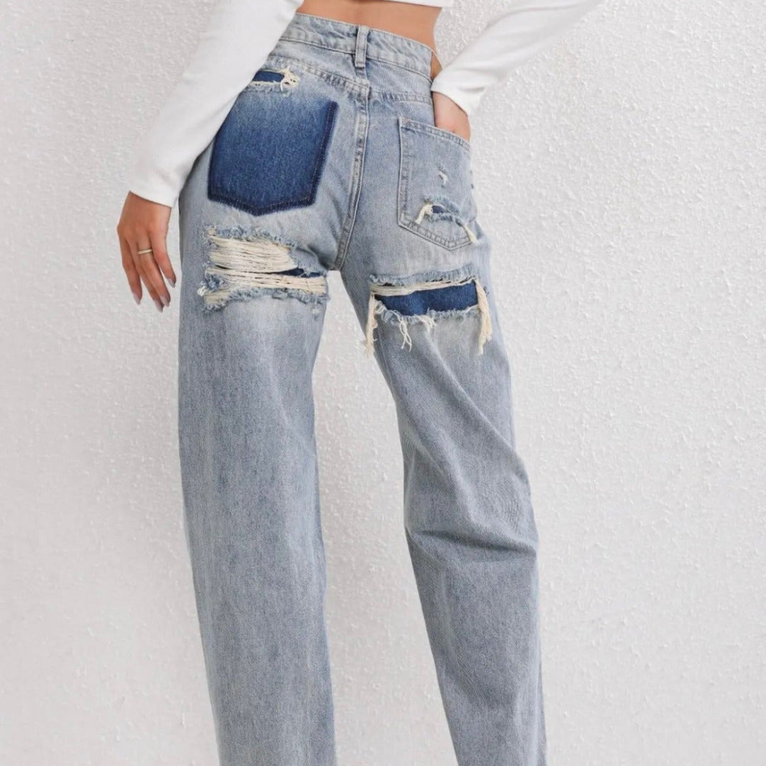 Product Image for Avelena | Damen Stylische Hosen Bequem, Blau / L