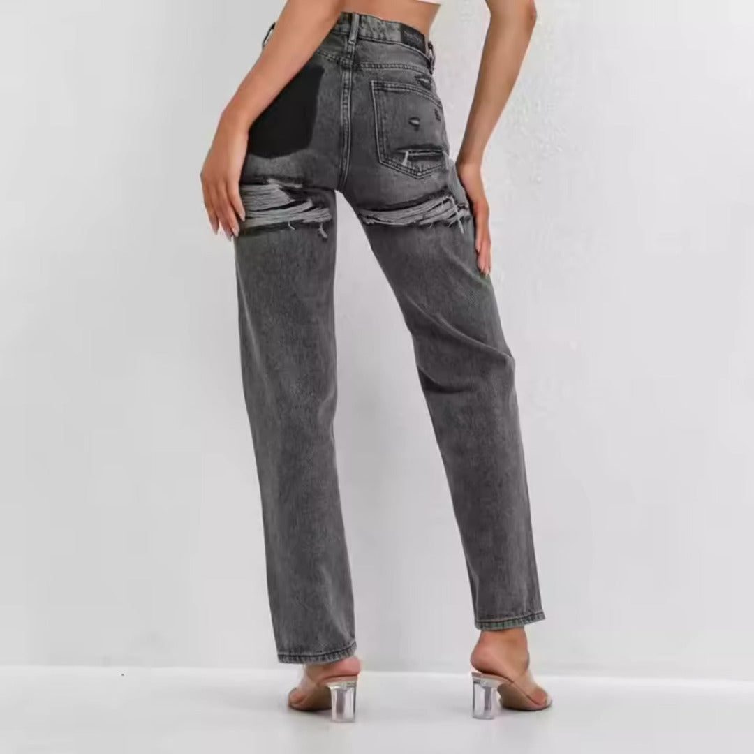 Product Image for Avelena | Damen Stylische Hosen Bequem, Grau / S