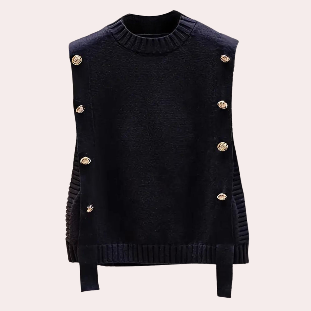 Product Image for Avelena | Modische Strickweste für Damen, Schwarz / L