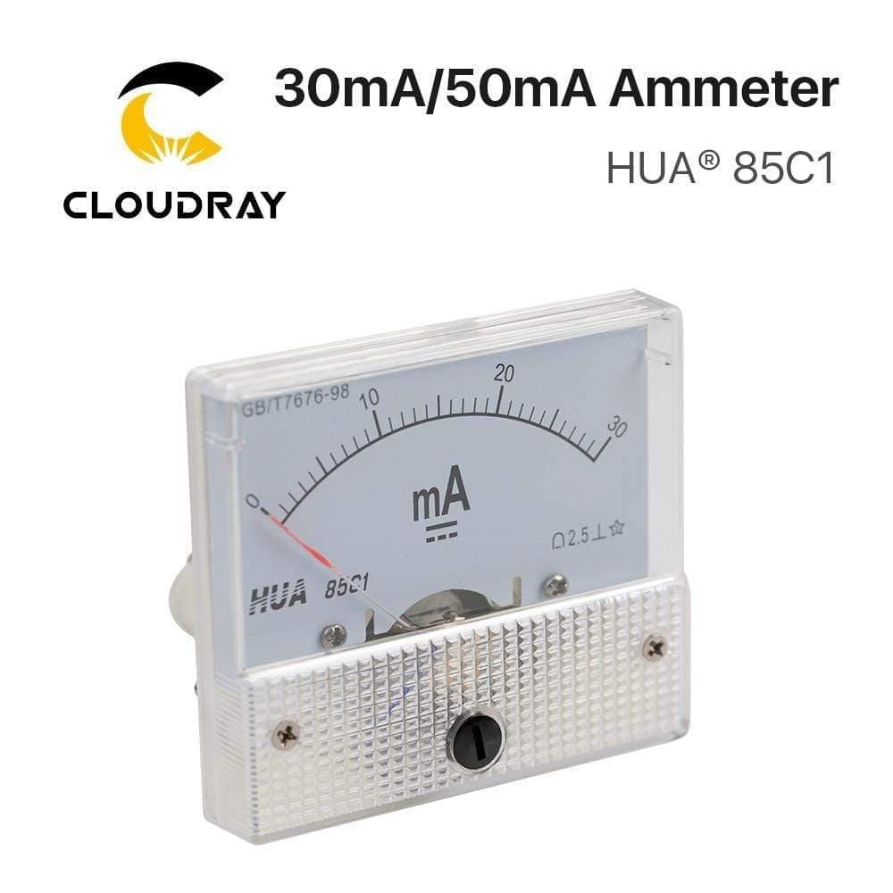 Product Image for Avelena | 30Ma 50Ma Amperemeter Hua 85C1 Dc 0-30Ma 0-50Ma Analog Amp Panel Meter Strom für Co2-Lasergravur-Schneidemaschine, 30mA